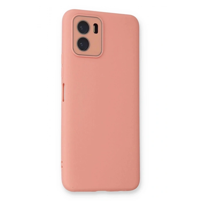 Newface Vivo Y15S Kılıf Lansman Glass Kapak - Pembe