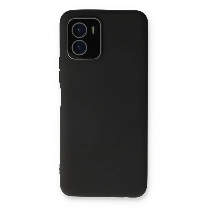 Newface Vivo Y15S Kılıf Lansman Glass Kapak - Siyah