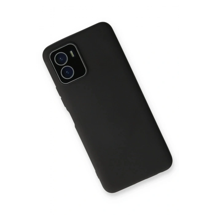 Newface Vivo Y15S Kılıf Lansman Glass Kapak - Siyah