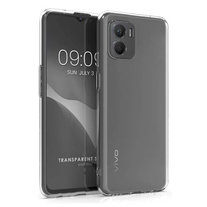 Newface Vivo Y15S Kılıf Lüx Şeffaf Silikon