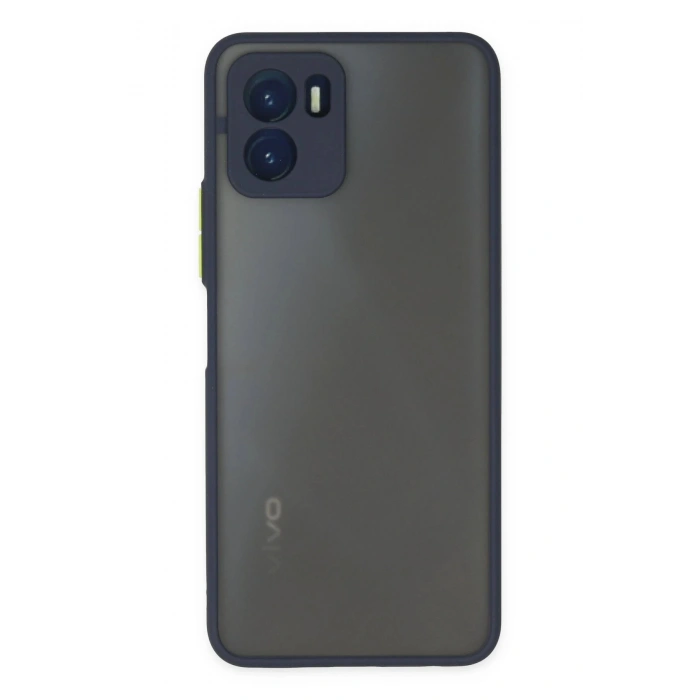 Newface Vivo Y15S Kılıf Montreal Silikon Kapak - Lacivert