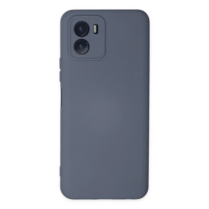 Newface Vivo Y15S Kılıf Nano içi Kadife Silikon - Gri