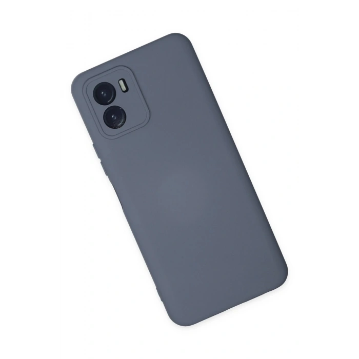 Newface Vivo Y15S Kılıf Nano içi Kadife Silikon - Gri