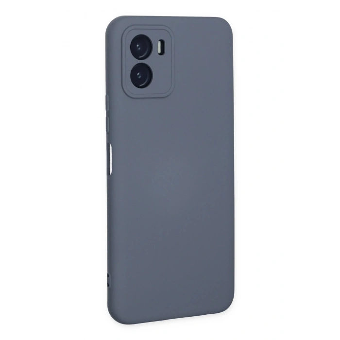 Newface Vivo Y15S Kılıf Nano içi Kadife Silikon - Gri
