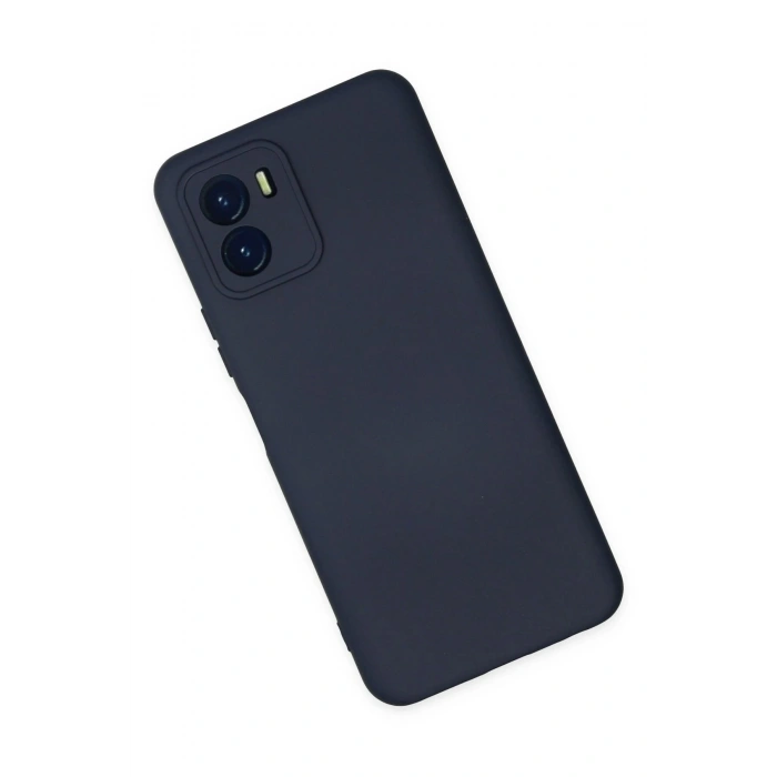 Newface Vivo Y15S Kılıf Nano içi Kadife Silikon - Lacivert