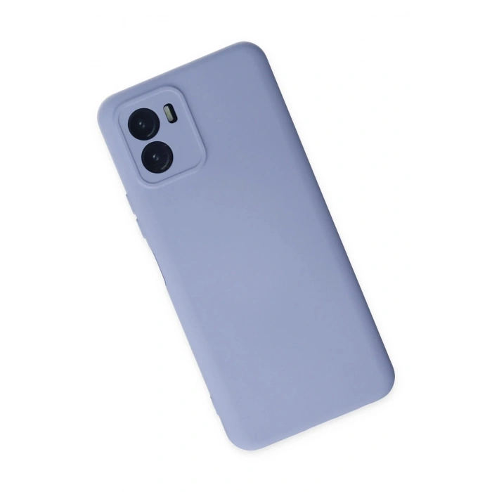 Newface Vivo Y15S Kılıf Nano içi Kadife Silikon - Lila