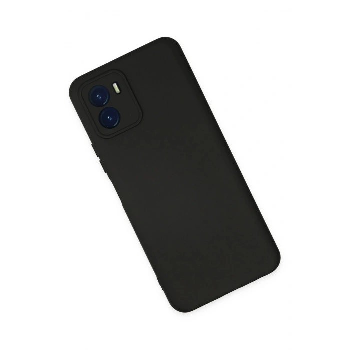Newface Vivo Y15S Kılıf Nano içi Kadife Silikon - Siyah