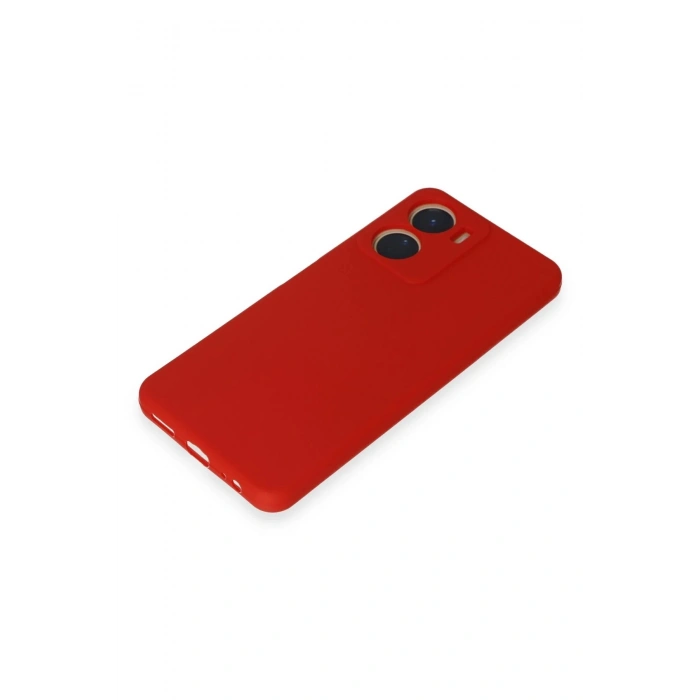 Newface Vivo Y16 Kılıf First Silikon - Kırmızı