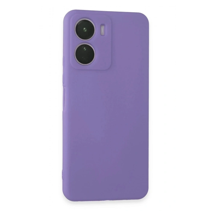 Newface Vivo Y16 Kılıf First Silikon - Lila
