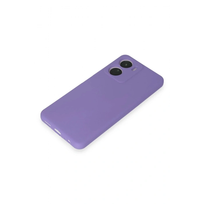 Newface Vivo Y16 Kılıf First Silikon - Lila