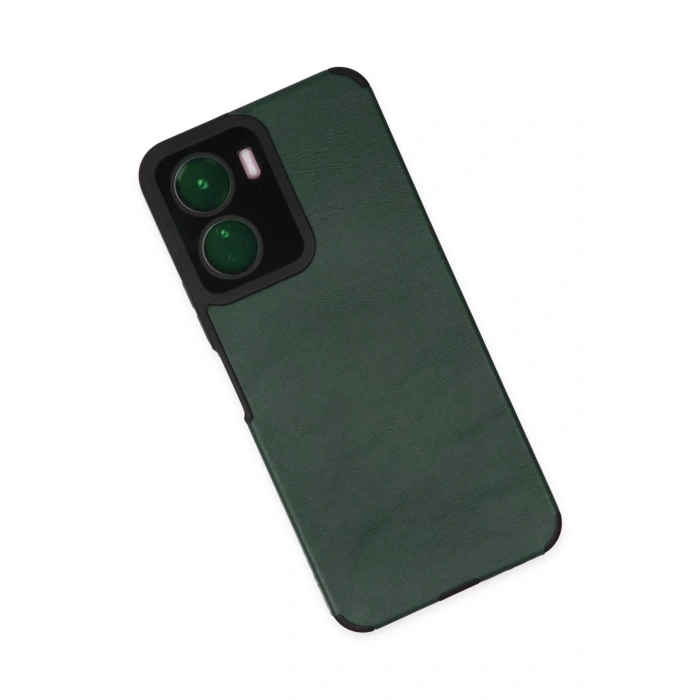 Newface Vivo Y16 Kılıf Loop Deri Silikon - Yeşil