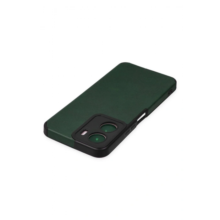 Newface Vivo Y16 Kılıf Loop Deri Silikon - Yeşil