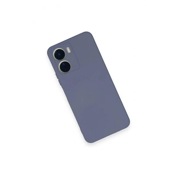 Newface Vivo Y16 Kılıf Nano içi Kadife Silikon - Gri