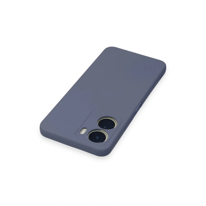 Newface Vivo Y16 Kılıf Nano içi Kadife Silikon - Gri