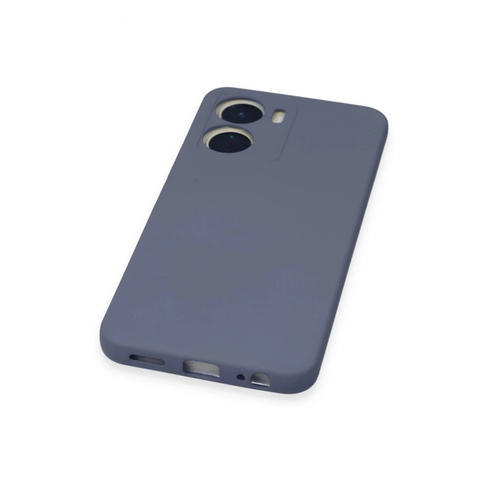 Newface Vivo Y16 Kılıf Nano içi Kadife Silikon - Gri