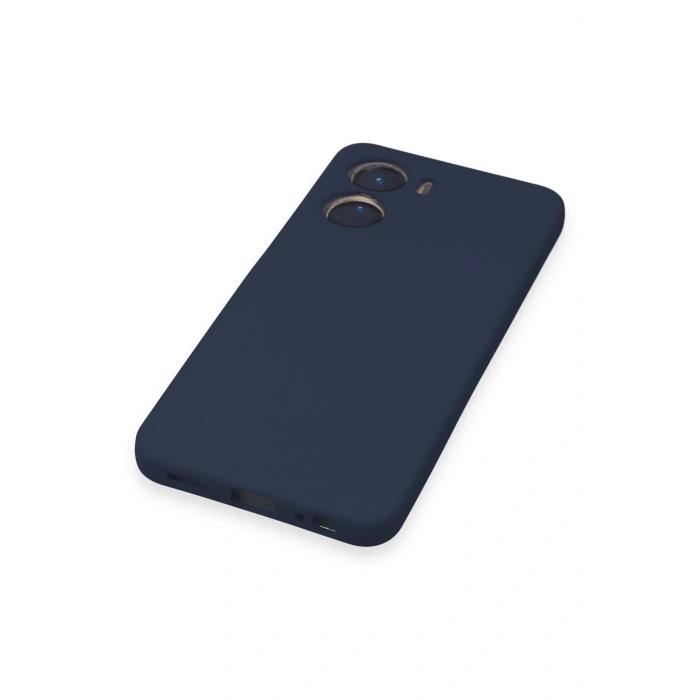 Newface Vivo Y16 Kılıf Nano içi Kadife Silikon - Lacivert