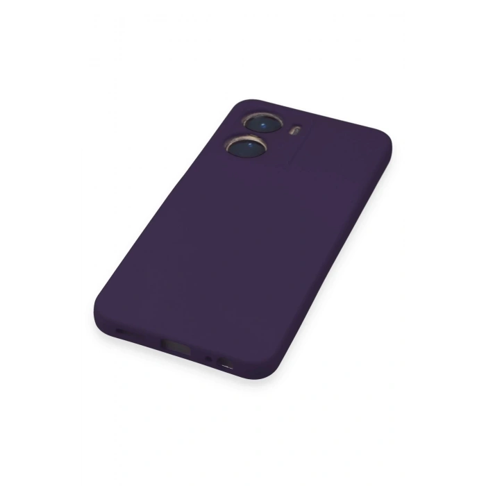 Newface Vivo Y16 Kılıf Nano içi Kadife Silikon - Mor