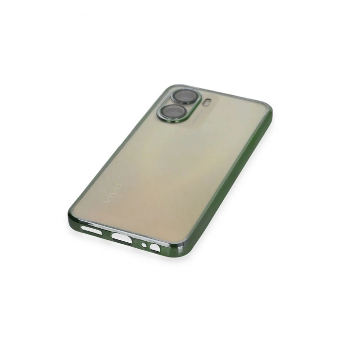 Newface Vivo Y16 Kılıf Razer Lensli Silikon - Yeşil