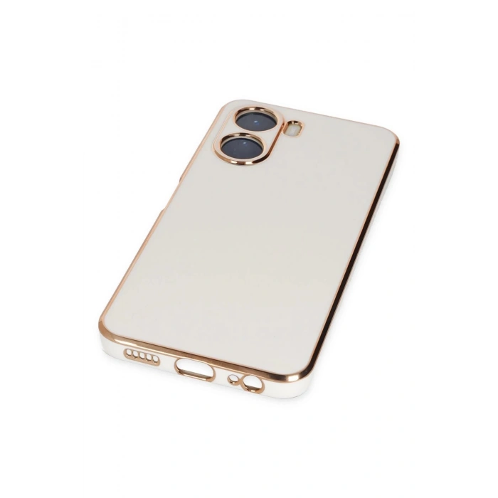 Newface Vivo Y16 Kılıf Volet Silikon - Beyaz