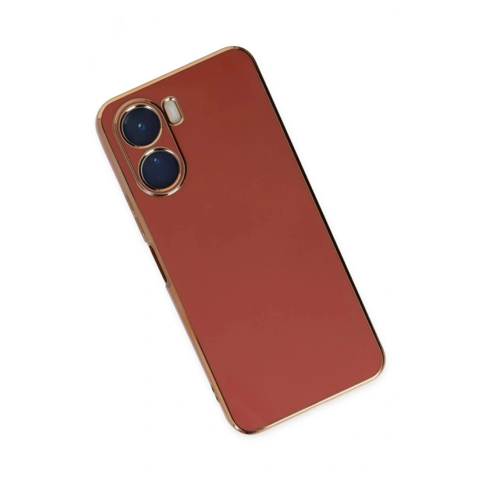 Newface Vivo Y16 Kılıf Volet Silikon - Kırmızı