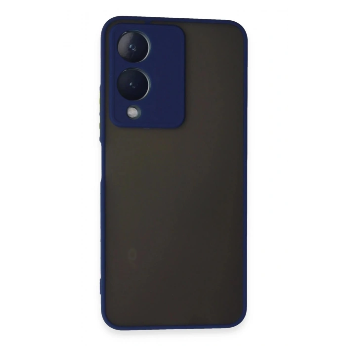 Newface Vivo Y17S Kılıf Montreal Silikon Kapak - Lacivert