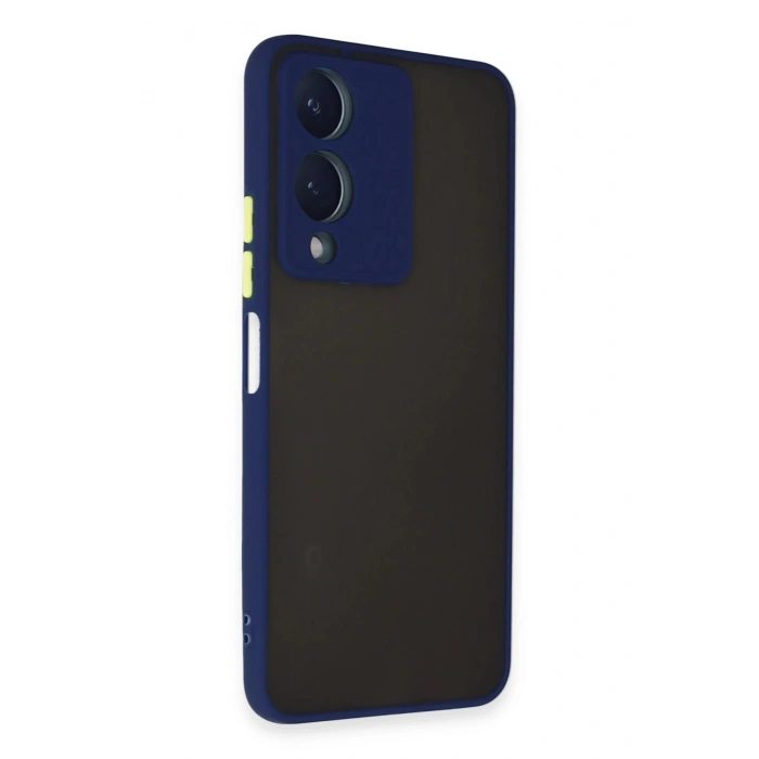 Newface Vivo Y17S Kılıf Montreal Silikon Kapak - Lacivert