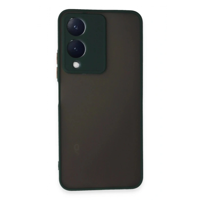 Newface Vivo Y17S Kılıf Montreal Silikon Kapak - Yeşil