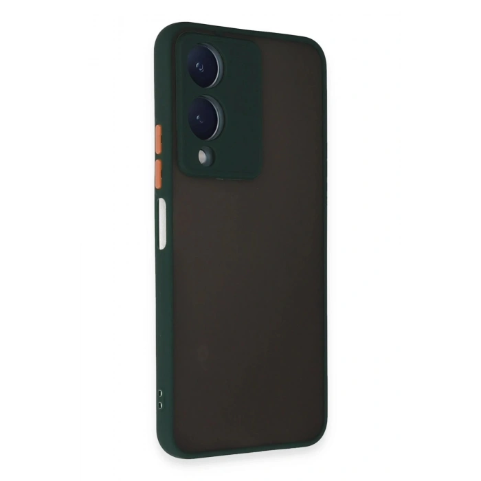Newface Vivo Y17S Kılıf Montreal Silikon Kapak - Yeşil