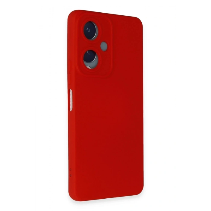 Newface Vivo Y17S Kılıf Nano içi Kadife Silikon - Kırmızı