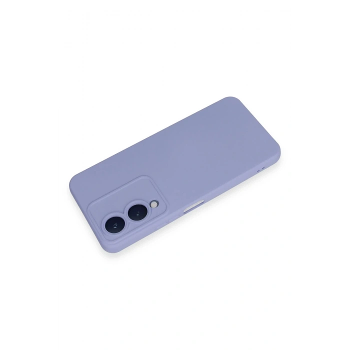 Newface Vivo Y17S Kılıf Nano içi Kadife Silikon - Lila