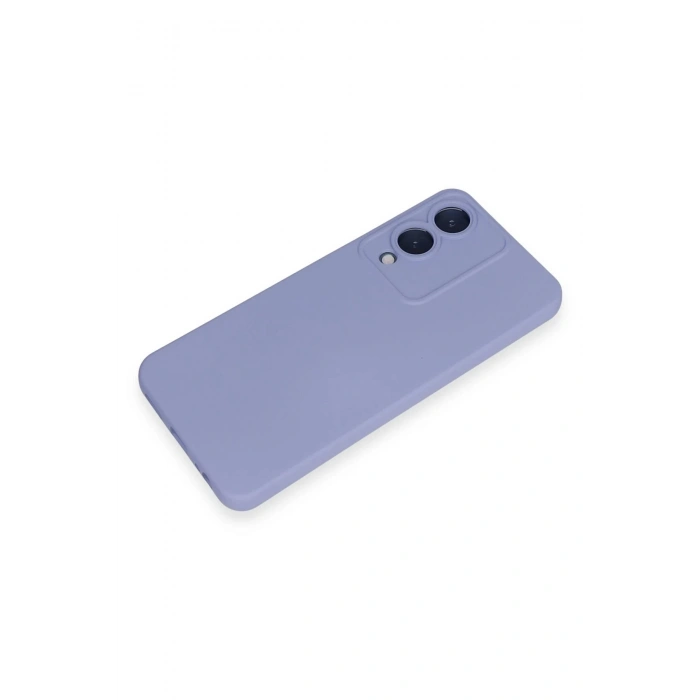 Newface Vivo Y17S Kılıf Nano içi Kadife Silikon - Lila