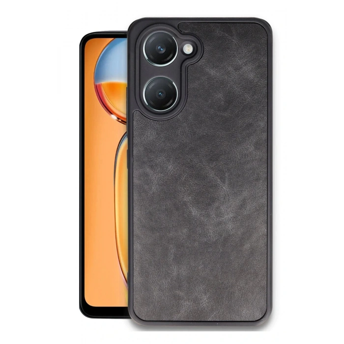 Newface Vivo Y18 Kılıf Aras Deri Kapak - Siyah