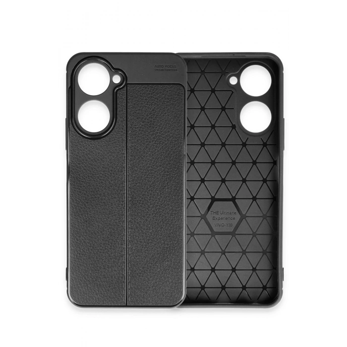 Newface Vivo Y18 Kılıf Auto Focus Kapak - Siyah