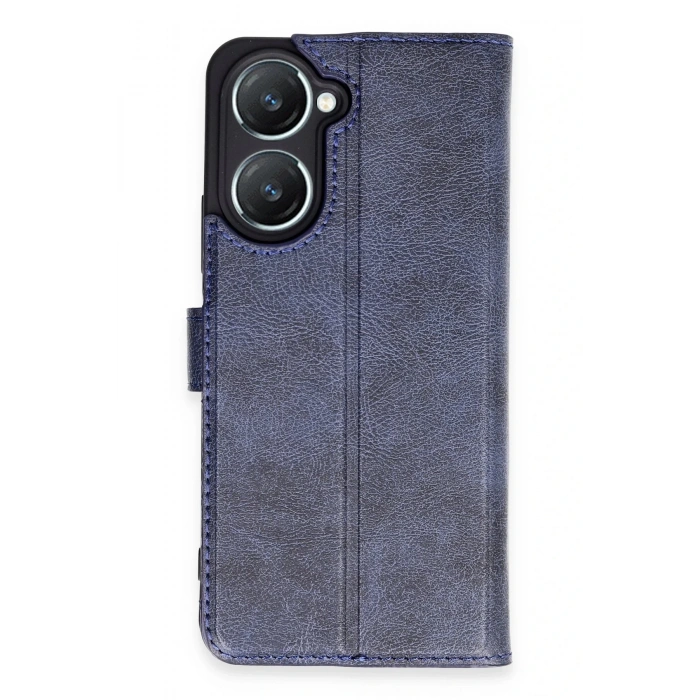 Newface Vivo Y18 Kılıf Trend S Plus Kapaklı Kılıf - Lacivert