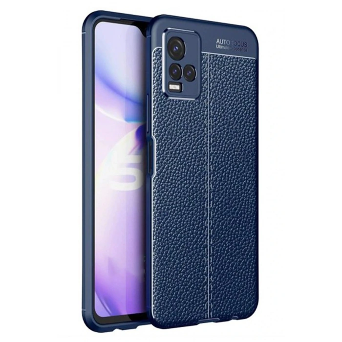 Newface Vivo Y21S Kılıf Auto Focus Kapak - Lacivert