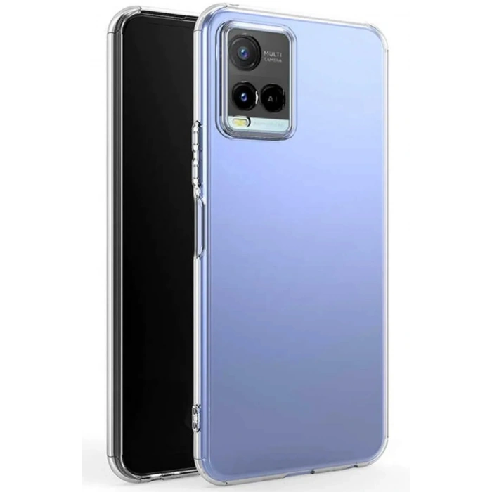 Newface Vivo Y21S Kılıf Lüx Şeffaf Silikon