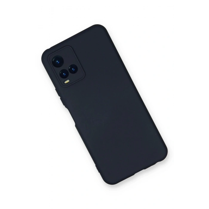Newface Vivo Y21S Kılıf Nano içi Kadife Silikon - Lacivert