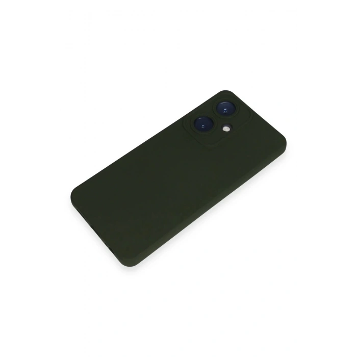 Newface Vivo Y27 Kılıf Nano içi Kadife Silikon - Koyu Yeşil