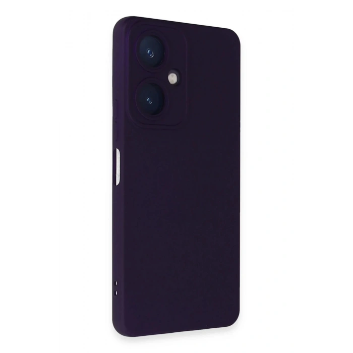 Newface Vivo Y27 Kılıf Nano içi Kadife Silikon - Mor