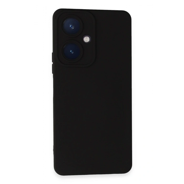 Newface Vivo Y27 Kılıf Nano içi Kadife Silikon - Siyah