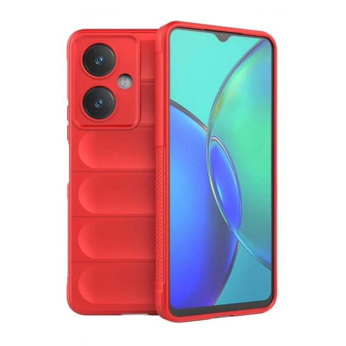 Newface Vivo Y27 Kılıf Optimum Silikon - Kırmızı