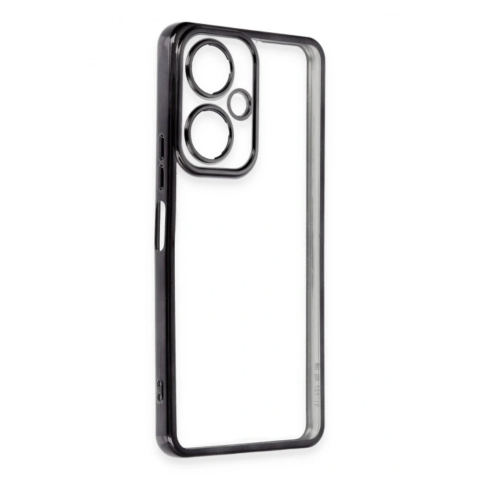 Newface Vivo Y27 Kılıf Razer Lensli Silikon - Siyah