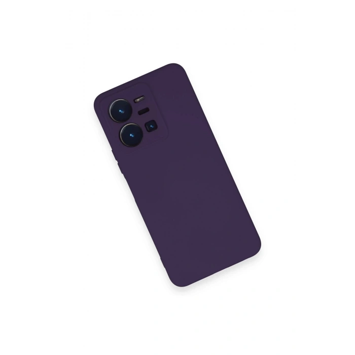 Newface Vivo Y35 Kılıf Nano içi Kadife Silikon - Mor