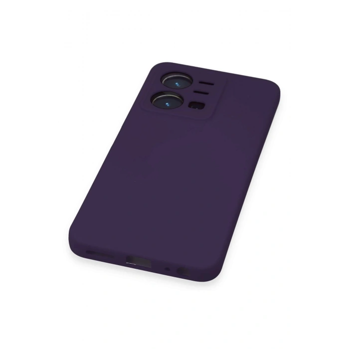 Newface Vivo Y35 Kılıf Nano içi Kadife Silikon - Mor