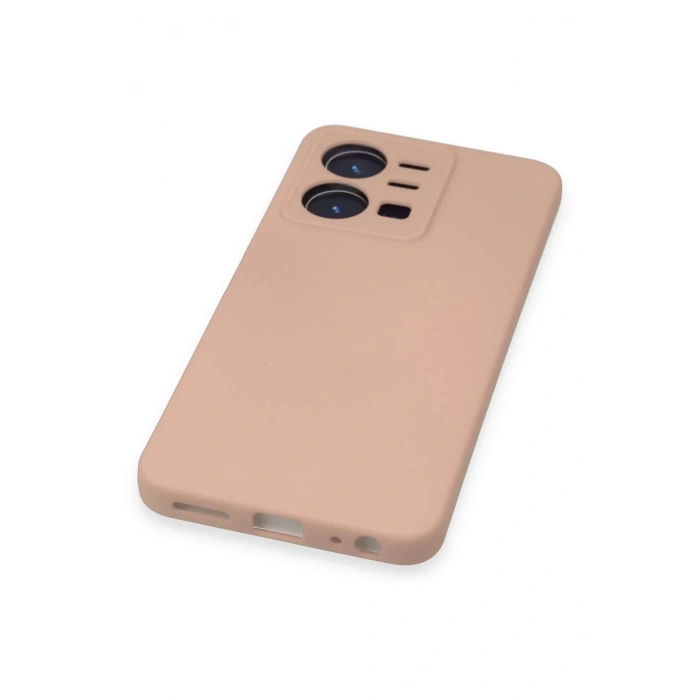 Newface Vivo Y35 Kılıf Nano içi Kadife Silikon - Pudra