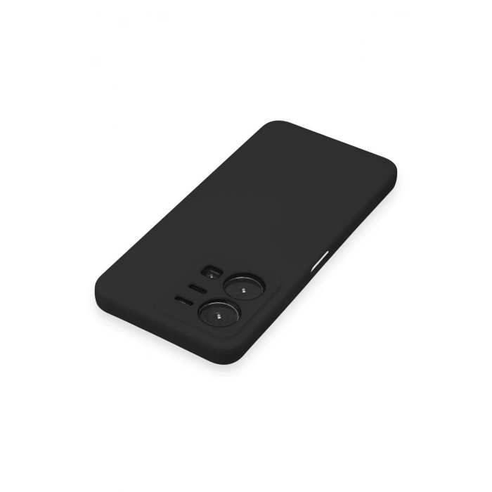 Newface Vivo Y35 Kılıf Nano içi Kadife Silikon - Siyah
