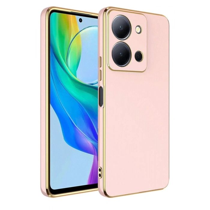 Newface Vivo Y36 Kılıf Volet Silikon - Pembe