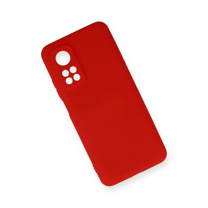 Newface Xiaomi Mi 10T Kılıf Nano içi Kadife Silikon - Kırmızı