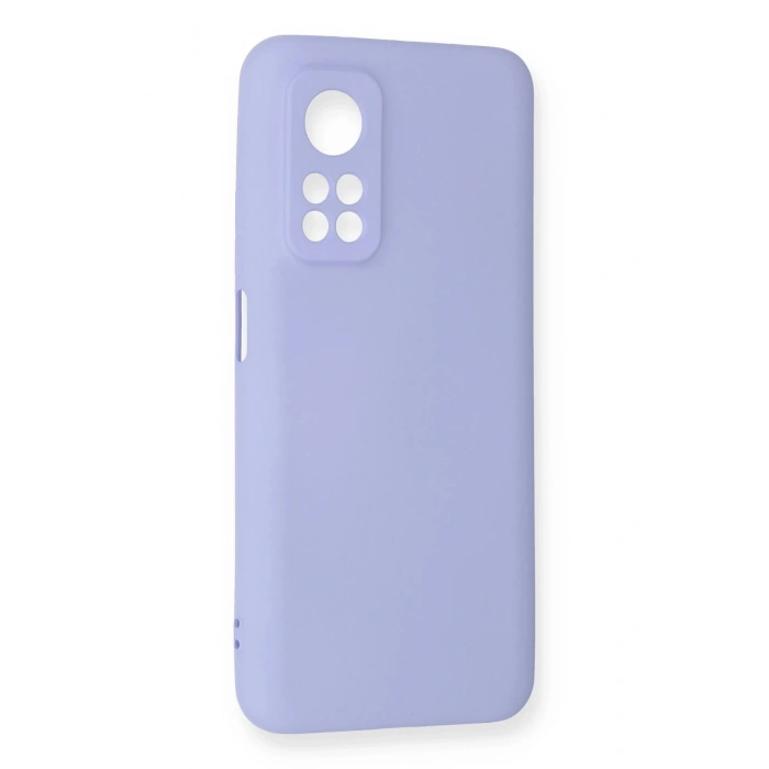 Newface Xiaomi Mi 10T Kılıf Nano içi Kadife Silikon - Lila