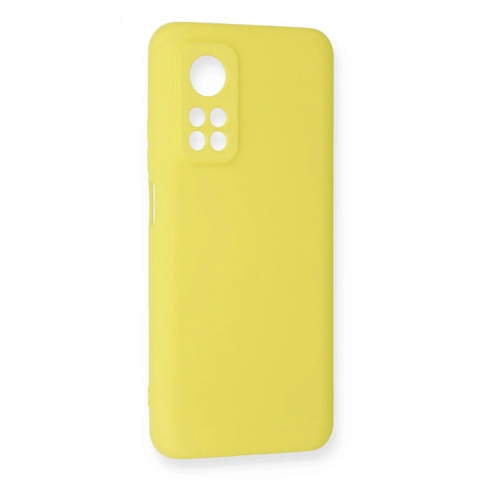 Newface Xiaomi Mi 10T Kılıf Nano içi Kadife Silikon - Sarı